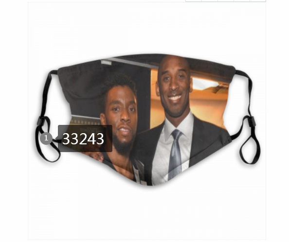 2021 NBA Los Angeles Lakers #24 kobe bryant 33243 Dust mask with filter